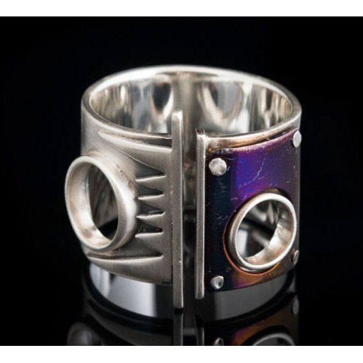 Handmade ring "Unisex Titanium"