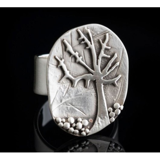 Handmade ring "Tree"